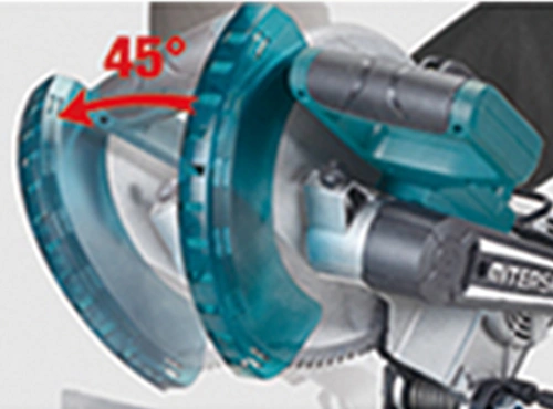 Left 0-45° bevel cuts